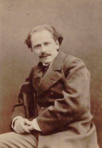 संगीतकार जूल्स मस्सेनेट का पोर्ट्रेट 1842-1912, 1880। द्वारा पियरे लैनिथ पेटिटा