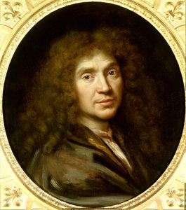 मोलिएरे का पोर्ट्रेट (1622-1673) जीन बैप्टिस्ट पॉक्वेलिन। तेल के रंगों से केन्वस पर बना चित्र। मंद: ०.५५ x ०.४८. पियरे मिग्नार्ड द्वारा पेंटिंग (1612-1695) लगभग 1658। चान्तिली। मुसी कोंडे। - मोलिरे का पोर्ट्रेट (1622-1673) जीन बैप्टिस्ट पॉक्वेलिन। तेल के र