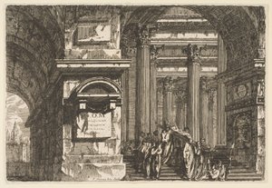 एक मंदिर में अंत्येष्टि दृश्य, सीए। 1760.
