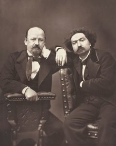 एमिल एर्कमैन फ्रांसीसी लेखक, 1822-1899 और अलेक्जेंड्रे चेट्रियन फ्रांसीसी लेखक, 1826-1890, सी। 1876 द्वारा पियरे पेटिट