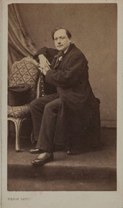 कवि थिओडोर डे बानविल का चित्र 1823-1891। द्वारा पियरे पेटिट