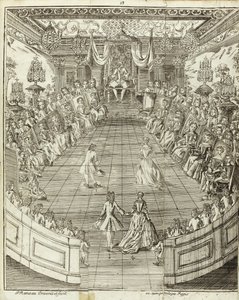 द डांसिंग मास्टर, 1734 से चित्रण द्वारा पियरे रमेउ