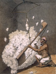 कार्डिंग कॉटन, 1782। द्वारा पियरे सोनारत