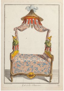 चीनी, सीए 1788 में बिस्तर।