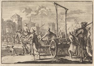 मॉस्को, 1671, 1698 में स्टीफन रज़िन और उनके भाई फ्रोल का लोहे के पिंजरे में आगमन