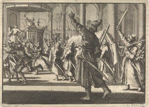 स्टॉकहोम में रिडार्कहोम चर्च में डंडे, 1698 द्वारा पीटर वान डेर आ