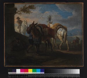 1720 से पहले, सड़क के किनारे खच्चरों का ठहराव