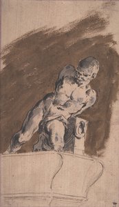 पिएत्रो टक्का के बाद जंजीर से बंधा नग्न कैदी, 1729-1804।