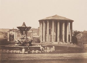 वेस्टा का मंदिर, 1850 का दशक। द्वारा पिएत्रो डोविज़िएली