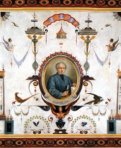 लोरेंजो बार्टोलिनी (1777-1850) का पोर्ट्रेट, साला डेल सिंडाको की छत से विस्तार द्वारा पिएत्रो पीज़ैती