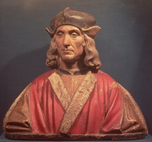 हेनरी VII, 1509-11 (चित्रित टेराकोटा) द्वारा पिएत्रो टोरिगियानो