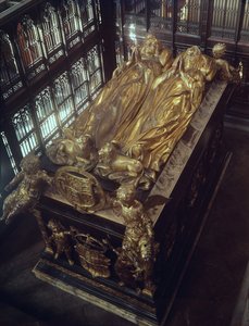 हेनरी सप्तम (1457-1509) का मकबरा और उसकी पत्नी, एलिजाबेथ ऑफ यॉर्क, 1518 (कांस्य)