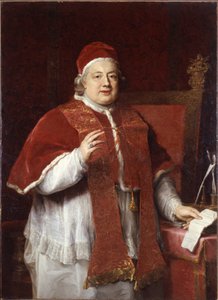 पोप क्लेमेंट XIII 1693-1769, 1760 का पोर्ट्रेट। द्वारा पोम्पेओ गिरोलामो बटोनी