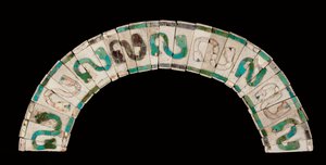 मोचिका नेकलेस, c.200-600 AD (खोल और फ़िरोज़ा) द्वारा पूर्व कोलंबियन पूर्व कोलंबियन