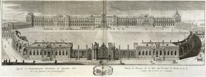Tsarskoye Selo, 1761 में कैथरीन पैलेस का दृश्य द्वारा प्रोकोफी आर्टेमयेविच आर्टेमयेव