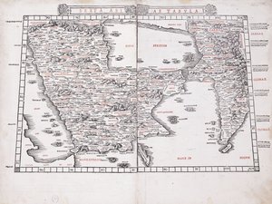 छह मानचित्र एशिया 1511 द्वारा टॉलेमी