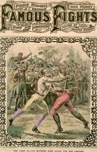 जॉन गुली और बॉब ग्रेगसन के बीच पहली लड़ाई, 1807 देर से 19 वीं या 20 वीं सदी की शुरुआत में।