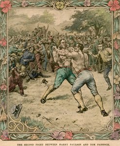 हैरी पॉलसन और टॉम पैडॉक के बीच दूसरी लड़ाई, 1851 के अंत में 19 वीं या 20 वीं सदी की शुरुआत में हुई।