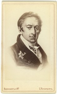 लेखक और इतिहासकार निकोले एम। करमज़िन का पोर्ट्रेट 1766-1826