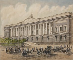 1840 के दशक में सेंट पीटर्सबर्ग में इंपीरियल पब्लिक लाइब्रेरी