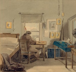 काम पर। पावेल नैशकोकिन हाउस में, 1824