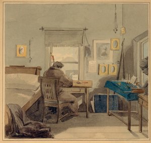 काम पर। पावेल नैशकोकिन हाउस में, 1824