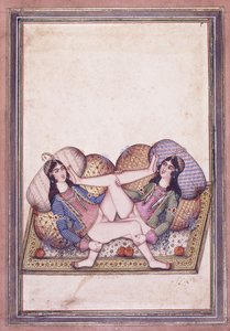 एक कामुक दृश्य, 19 वीं सदी के मध्य में