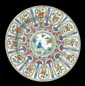 एक बड़े कूबड़ वाली इमरती डिश, कांग्सी पीरियड, 1662-1722 (चीनी मिट्टी के बरतन)