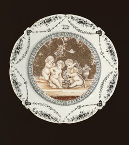 साइड प्लेट, Qianlong अवधि, c.1782 (चीनी मिट्टी के बरतन)