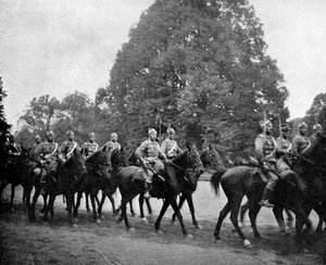 बर्नस्डोर्फ, 1908 में डेनिश हुसर्स द्वारा रानी एलेक्जेंड्रा
