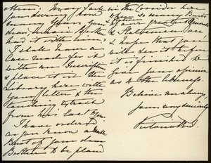 क्वीन विक्टोरिया का पत्र मैरी ऑगस्टा गॉर्डन, विंडसर कैसल, 16 मार्च 1885 को