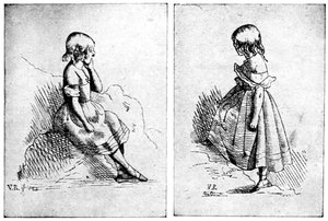 क्वीन विक्टोरिया, 1840 द्वारा दो नक़ल।