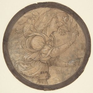 एंब्रॉयडरी के लिए एंजल ऑफ द अनाउंसमेंट कार्टून, 1466-1524।