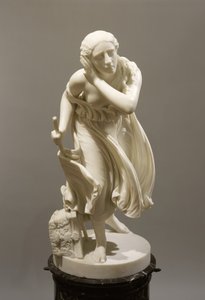 निदिया, द ब्लाइंड फ्लावर गर्ल ऑफ पोम्पेई, c.1888 (संगमरमर) द्वारा रैंडोल्फ रोजर्स