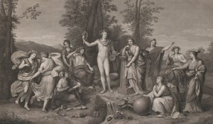 परनासस पर अपोलो और मूसा, 1784, 1784।
