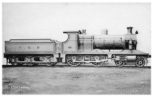 4-4-0 निविदा इंजन, स्टीम लोकोमोटिव केर, स्टुअर्ट एंड कंपनी द्वारा बनाया गया, 20 वीं शताब्दी की शुरुआत में। द्वारा राफेल टक