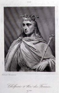 चिल्परिक II (c.675-721) नेस्ट्रिया के राजा (उत्कीर्णन) द्वारा रेमंड क्विनसैक (बाद में) मोनवोइसिन