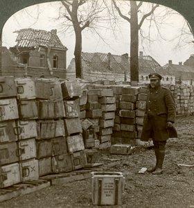 कंबराई, प्रथम विश्व युद्ध, 1914-1918 के पास जर्मन गोला-बारूद का परित्याग। द्वारा यथार्थवादी यात्रा प्रकाशक