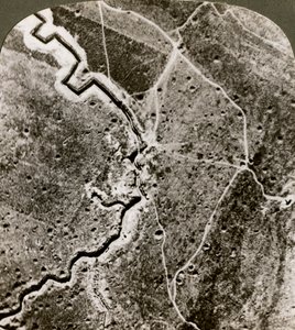 जर्मन लाइनों की हवाई तस्वीर, प्रथम विश्व युद्ध, 1914-1918।