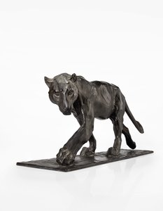 पैंथर चलना, पीछे पैर उठाना, c.1904 (कांसे का कांस्य) द्वारा रेम्ब्रांट बुगाती