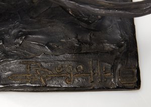 पैंथर चलना, पीछे पैर उठाना, c.1904 (कांसे का कांस्य) द्वारा रेम्ब्रांट बुगाती