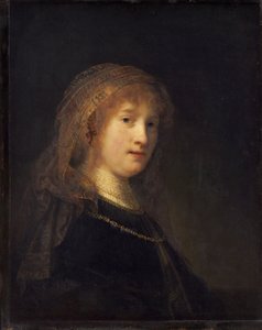 सस्किया वैन उलेनबर्ग, c.1634-1640 (पैनल पर तेल) द्वारा रिमब्रांड वैन रिजन