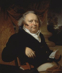 जैकब जेरार्ड कोच का पोर्ट्रेट, c.1817 द्वारा रेम्ब्रांट मटर