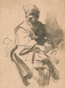 ए स्टडी, 17 वीं शताब्दी, 1906 द्वारा रिमब्रांड वैन रिजन