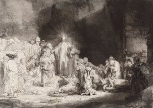 सौ गज़ल की चादर। 1649 के आसपास द्वारा रिमब्रांड वैन रिजन