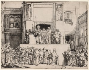 इको होमो। लोगों के सामने मसीह, 1655। द्वारा रिमब्रांड वैन रिजन