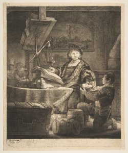 जन उयटनबोगर्ट द गोल्ड वीगर, 1639। द्वारा रिमब्रांड वैन रिजन
