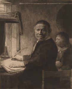 लिवेन विलेम्ज़ वैन कोपेनोल: द स्मालर प्लेट, सी। 1658. द्वारा रिमब्रांड वैन रिजन