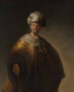 मैन इन ओरिएंटल कॉस्टयूम द नोबल स्लैव, 1632। द्वारा रिमब्रांड वैन रिजन