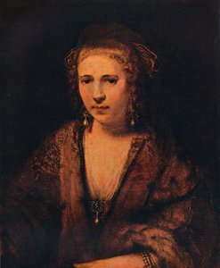 वेल्वेट बेरेट के साथ हेंड्रिकजे स्टॉफल्स का पोर्ट्रेट, c1654 द्वारा रिमब्रांड वैन रिजन